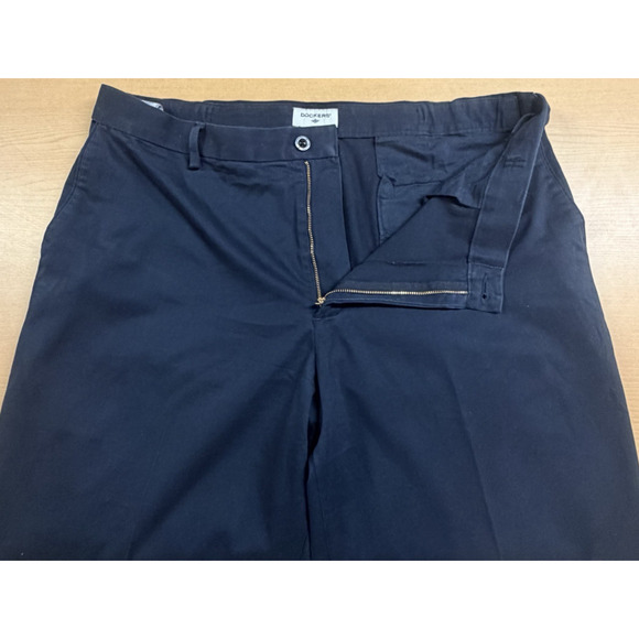 Dockers Dress Pants Men's 38x32 Navy Blue Relaxed Fit Stretch Logo Casual/Office - Picture 6 of 15
